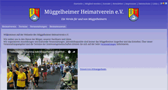 Desktop Screenshot of mueggelheimer-heimatverein.de