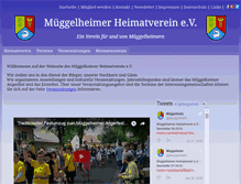 Tablet Screenshot of mueggelheimer-heimatverein.de